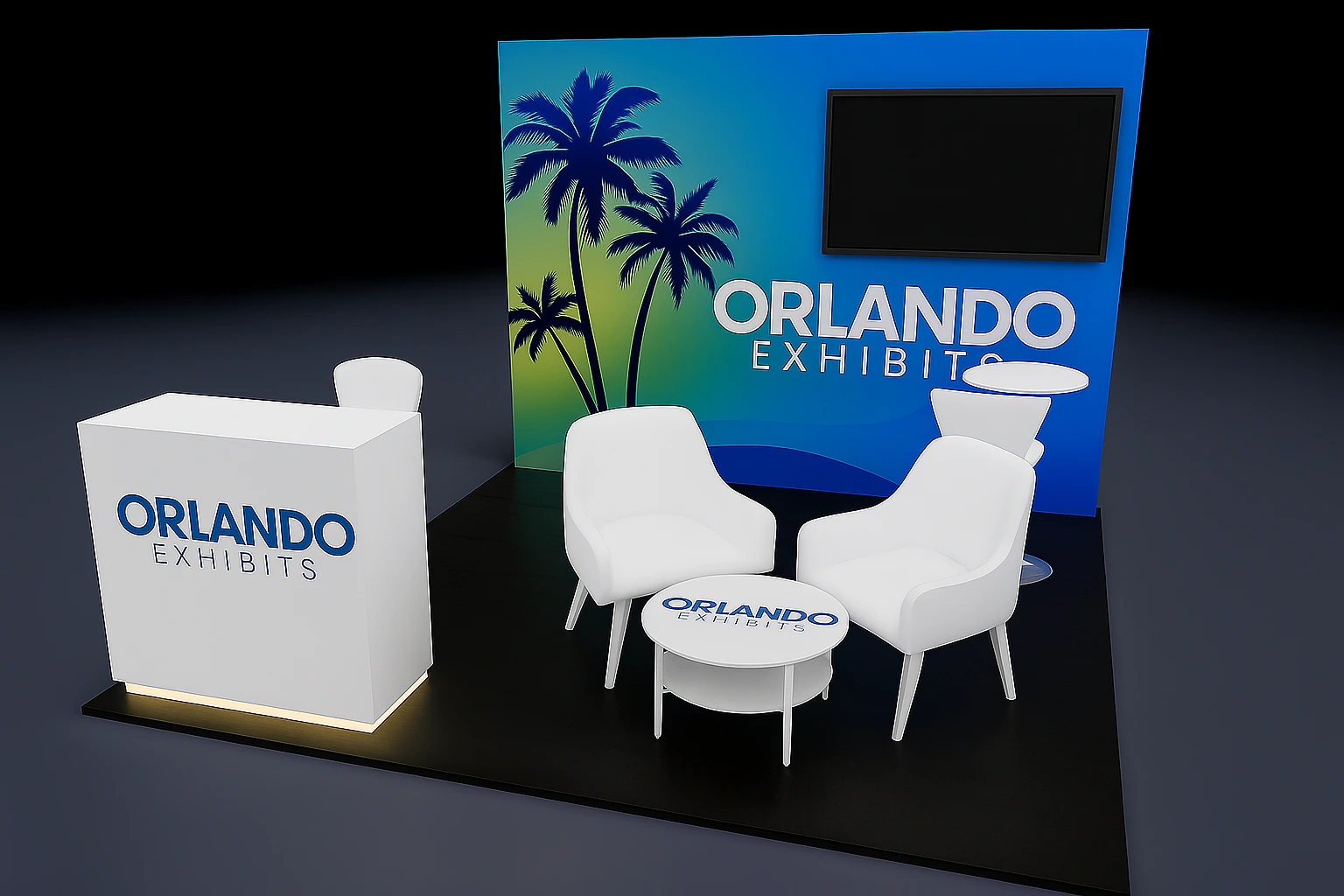 10x10 Chicago Exhibit Rental Set Up