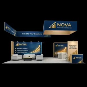 30×30 Corporate Business Exhibit Booth