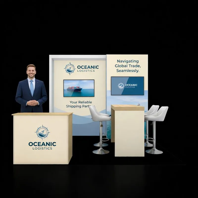 10×10 Corporate Exhibit Rental Booth