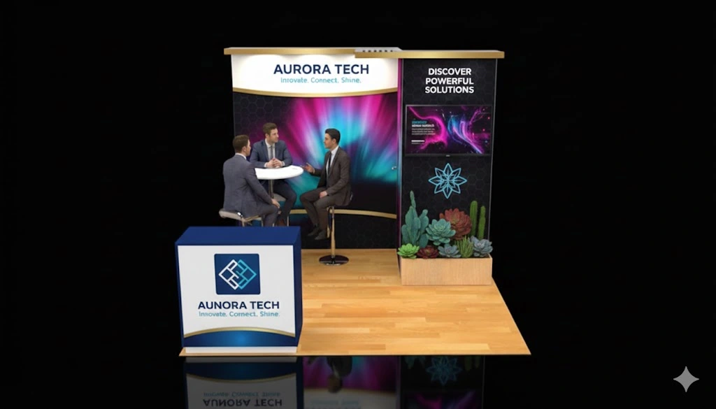 10×10 Technology Exhibit Booth Design
