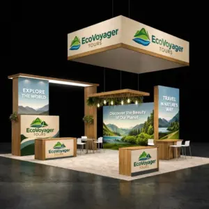 20×30 Sustainable Brand Exhibit Booth